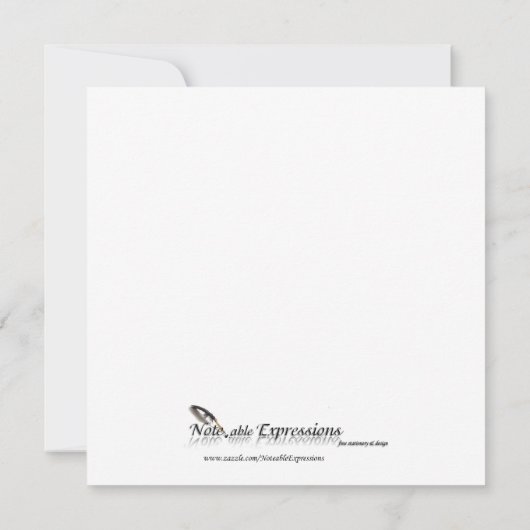 Niedlicher Geist mit Einladung (Rückseite)