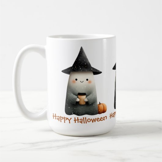 Niedlicher Geist mit Kaffeehaus Kaffeetasse (Links)