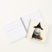 Niedlicher Geist mit Kaffeehaus Notizblock (Innenseite)