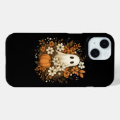 Niedlicher Geist mit Pumpkin & Fall Blume - Hallow Case-Mate iPhone Hülle (Rückseite (Horizontal))