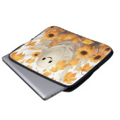 Niedlicher Geist mit Sonnenblumen Laptop-Tasche Laptopschutzhülle (Vorne Knopf)