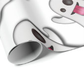Niedlicher Geist neben Casper! Geschenkpapier (Rolleneckpunkt)
