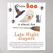 Niedlicher Geist - Späte Nacht Windeln Poster (Vorne)