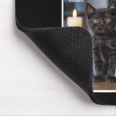 Niedlicher Geist und Schwarze Katze Funny Hallowee Mousepad (Ecke)