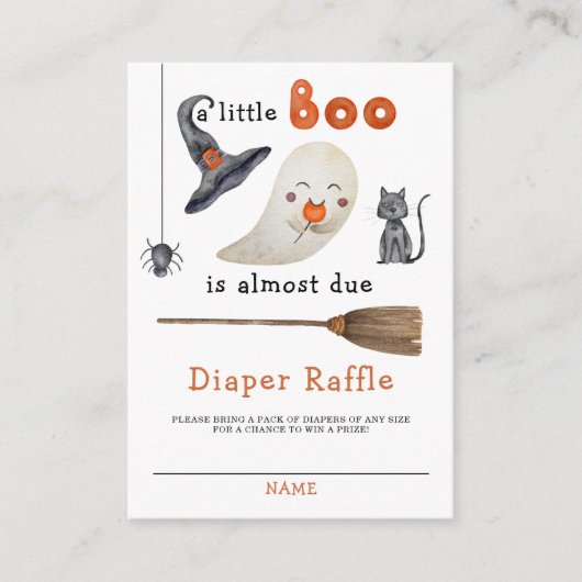 Niedlicher Geist - Windelraffinerie Begleitkarte (Vorderseite)