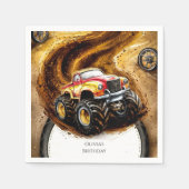 Niedlicher Geländewagen Serviette (Vorderseite)