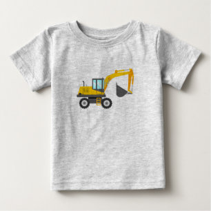 Niedlicher Gelbbagger für Kinder Baby T-shirt