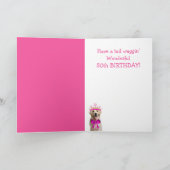 Niedlicher Gelbe Labrador 50. Geburtstag Karte (Innenseite)