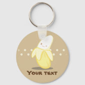 Niedlicher Gelber Bananenbaum Schlüsselanhänger (Vorderseite)