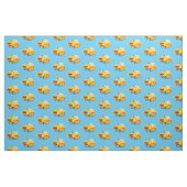 Niedlicher gelber Bulldozer-Comiczeichner Stoff (Fat Quarter (45,7 x 55,9 cm))