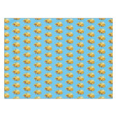 Niedlicher gelber Bulldozer-Comiczeichner Tischdecke (Vorderseite (Horizontal))