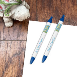 Niedlicher gelber Enkeln Kid Blue Pen Kugelschreiber
