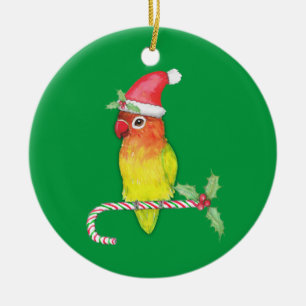 Niedlicher, gelber Fischer-Weihnachtsstil Keramik Ornament