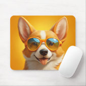 Niedlicher gelber Hund mit 🕶️ Mousepad (Mit Mouse)