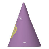 Niedlicher gelber Katzen-Kindergeburtstag Partyhütchen (Rechts)