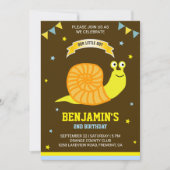 Niedlicher Gelber Kindergeburtstag Party Einladung (Vorderseite)