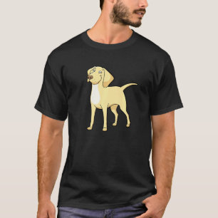 Niedlicher Gelber Labrador Golden Retriever Hund T-Shirt