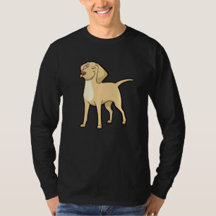 Niedlicher Gelber Labrador Golden Retriever Hund T-Shirt
