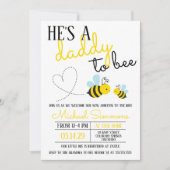 Niedlicher Gelber Papa bis Baby-Dusche Einladung (Vorderseite)