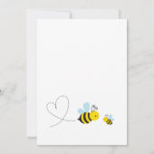 Niedlicher Gelber Papa bis Baby-Dusche Einladung (Rückseite)