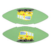 Niedlicher Gelber Schulbus-Cartoon Football (Paneele)