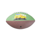 Niedlicher Gelber Schulbus-Cartoon Football (Gedreht 270)