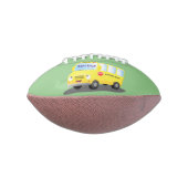 Niedlicher Gelber Schulbus-Cartoon Football (Gedreht 90)