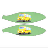 Niedlicher Gelber Schulbus-Cartoon Mini Basketball (Panele)