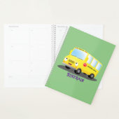 Niedlicher Gelber Schulbus-Cartoon Planer (Anzeige)