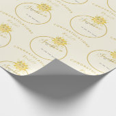 Niedlicher Gelber Sonnenaufgang Sunshine Summer Ba Geschenkpapier (Ecke)