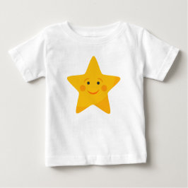 Niedlicher gelber Star Baby T-shirt