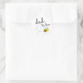 Niedlicher gelber Vater Runder Aufkleber (Tasche)