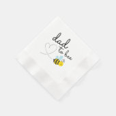 Niedlicher gelber Vater Serviette (Ecke)