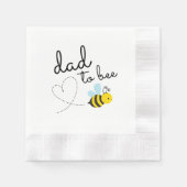 Niedlicher gelber Vater Serviette (Vorderseite)