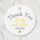 Niedlicher Gelbgarm zu bestechen Geschenkanhänger (Rückseite)