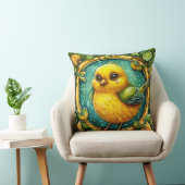 Niedlicher Gelbvogel Kissen (Stuhl )