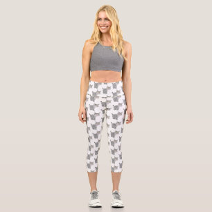 Niedlicher gemeiner Bobcat-Luchs-Cartoon Capri Leggings