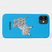 Niedlicher gemeiner Bobcat-Luchs-Cartoon Case-Mate iPhone Hülle (Rückseite (Horizontal))