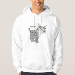 Niedlicher gemeiner Bobcat-Luchs-Cartoon Hoodie