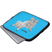 Niedlicher gemeiner Bobcat-Luchs-Cartoon Laptopschutzhülle (Vorne Knopf)