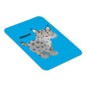 Niedlicher gemeiner Bobcat-Luchs-Cartoon Magnet (Rechte Seite)