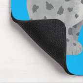 Niedlicher gemeiner Bobcat-Luchs-Cartoon Mousepad (Ecke)