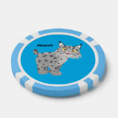 Niedlicher gemeiner Bobcat-Luchs-Cartoon Pokerchips (Einzeln)