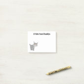 Niedlicher gemeiner Bobcat-Luchs-Cartoon Post-it Klebezettel (Auf Schreibtisch)