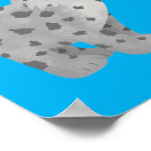 Niedlicher gemeiner Bobcat-Luchs-Cartoon Poster (Ecke)