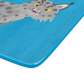Niedlicher gemeiner Bobcat-Luchs-Cartoon Schneidebrett (Ecke)