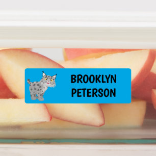 Niedlicher gemeiner Bobcat-Luchs personalisierter Etiketten