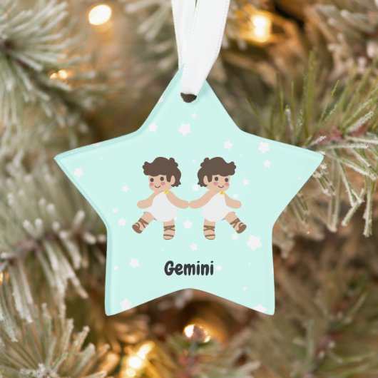 Niedlicher Gemini Star Ornament (Baum)
