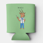 Niedlicher Gemsbok-Antilope-Cartoon Dosenkühler (Rückseite)