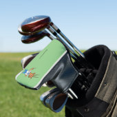 Niedlicher Gemsbok-Antilope-Cartoon Golf Headcover (In Situ)